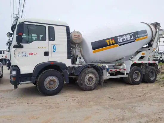 Sinotruk Used Haowo Shacman Concrete Mixing Truck 8X4 Concrete Mixing Transport Truck 12 Square Concrete Mixing Truck Zhonglian/Tanghong Concrete Mixing Tank Tr