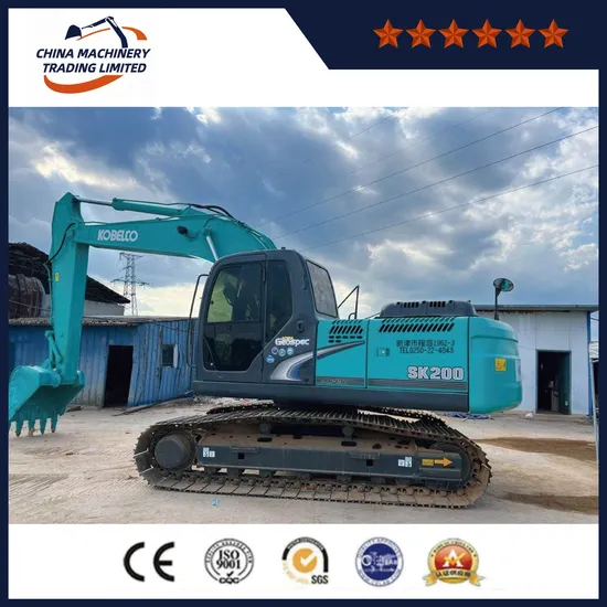 Used Excavator Kobelco Sk200 Second Hand 35tons Kobelco Sk200