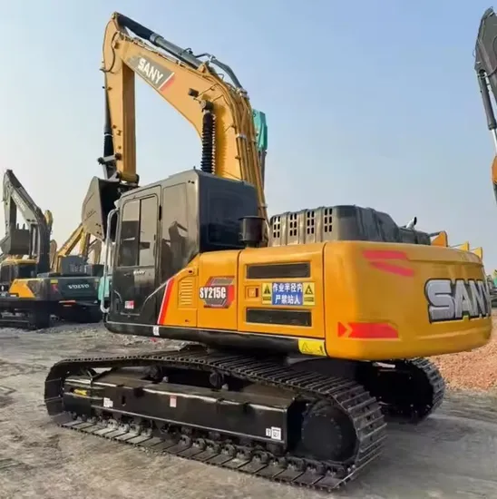 Used Sany 215 Excavator 21 Ton Secondhand Machinery Hydraulic Crawler Diggers Heavy Construction Equipment 